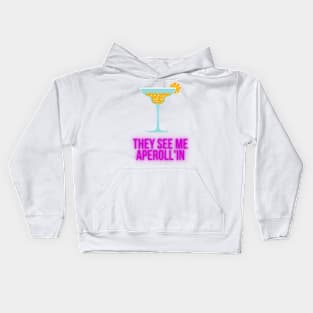 Aperollin drink Kids Hoodie